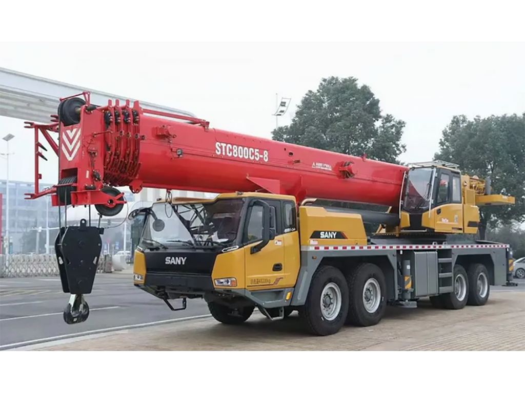 Sany รถบรรทุก 80Ton เครนมือสอง